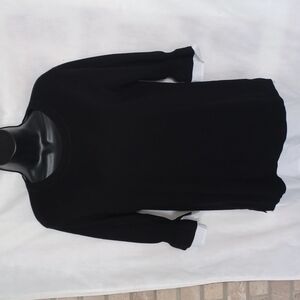Black sweater with white accents